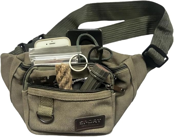 Survival Fire Starter Kit – 6 Bags Magnesium Shavings, 3.15" Ferro Rod, Wax Rope, Emergency Blanket, 14-in-1 Multi Tool Card, Wire Saw, Outdoor Camping Hiking Gear with Waist Bag