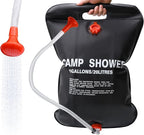 DkOvn Solar Shower Bag, 5 Gallons/20L Camping Shower Bag, Portable Shower Bag with Removable Hose and On-Off Switchable Shower Head for Camping Beach Swimming Outdoor Traveling