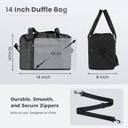 14 inch Small Gym Bag for Women & Men- Mini Duffel Bag Lightweight Carry On Bag Sports Bag for Travel,Sport,Workout-Sky Blue