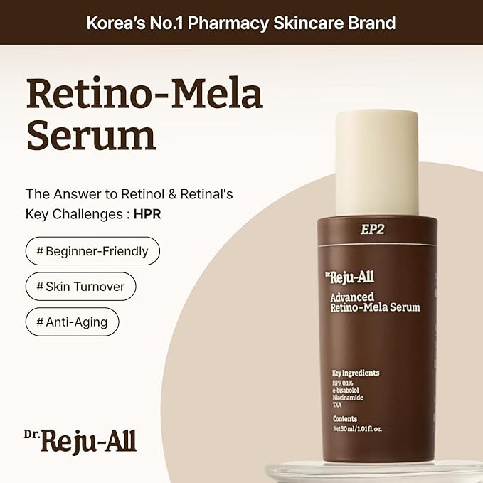 Dr.Reju-All Advanced Skincare System - Complete Gift Set with HPR Retinol Serum, PDRN Cream, Ceramide Barrier Cream - Korean Skin Care Set, Travel Size Included - Daily Anti-Aging Skincare Routine