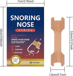 30 Pack Nasal Strips for Snoring, Anti-Snoring Nose Tape to Help Stop Snoring and Relieve Nasal Congestion. Sleep、Exercise Breathing, Extra Strength Anti-snoring Solution.