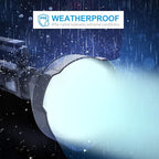 Super Bright Rechargeable Spotlight, Handheld Tactical Flashlight 4 Modes High Power Portable Waterproof LED Searchlight USB Output P50 Camping Torch for Outdoor (P50-Medium Size)