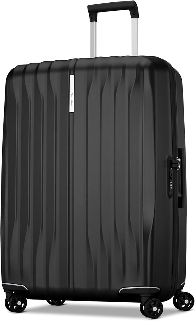 Samsonite UpLIFT Large Checked Hardside Luggage with Spinner Wheels - Airline-Approved, TSA Lock, Adjustable Handle System - Polycarbonate Hard Suitcase for Ultra Lightweight Travel - Silver Shimmer