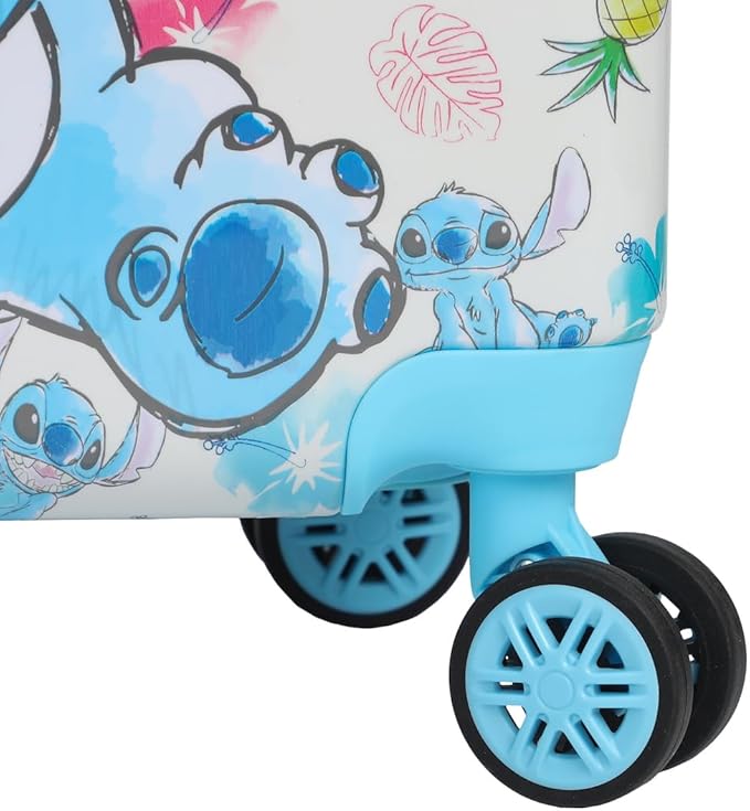 Bioworld Lilo & Stitch Stitch With Pineapple 20" White Carry-On Luggage-OSFA
