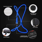 LED Reflective Vest Rechargeable Running Light for Runners High Visibility Safety Vest for Running,Cycling or Walking