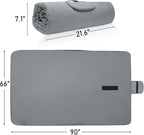 Tirrinia Large Waterproof Outdoor Blanket, Soft Warm Windproof Stadium Blanket with Sherpa Fleece and Foldable for Outdoor Sport, Baseball, Football, Beach, Concerts, Car