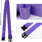 4Pack Luggage Straps for Suitcases, Travel Connector for Carry On Bag, Add Bag to Connect Two Suitcases, Adjustable Belt Attachment Accessories for Connect Your 3 Luggages, Purple