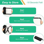 Pocket Chair, Black Portable Stool, Purse Chair, Lightweight and Foldable, High Load-Bearing Capacity, with A Handbag, Suitable for Traveling, Camping and Mountain Climbing