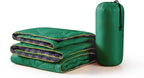UNIKOME Lightweight & Waterproof Outdoor Camping Travel Blanket, Puffy Down Alternative With corner loops, 75"52", Green