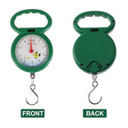 Ipetboom 4pcs Portable Handheld Spring Hanging Scales with Plastic Handles, Multi-Purpose Luggage and Fish Weighing Scales for Travel and Kitchen Use, Random Colors