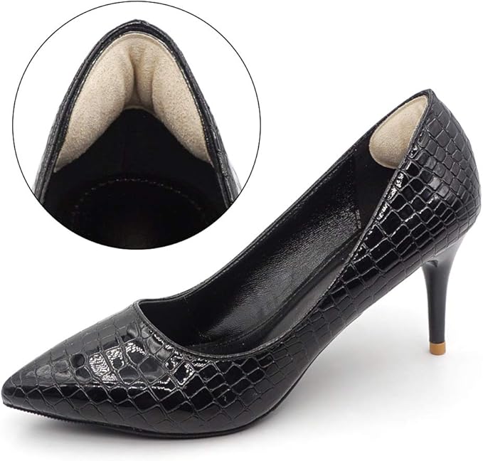 Dr.Foot Heel Grips for Men and Women, Self-Adhesive Heel Cushion Inserts Prevent Heel Slipping, Rubbing, Blisters, Foot Pain, and Improve Shoe Fit - 2pairs+ Extra 1pair (Beige)