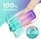 32oz Water Bottle with Removable Straw and Spout Lid Two Ways to Drink, 18/10 Stainless Steel Insulated Water Bottle, BPA-Free, Leak Proof, Double wall, for Sports, Gym