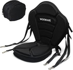 WOOWAVE Kayak Seat Padded Deluxe Paddleboard Seat Adjustable Boat Seat Cushioned Fishing Seat High Back Comfortable Backrest Support for Universal Sit
