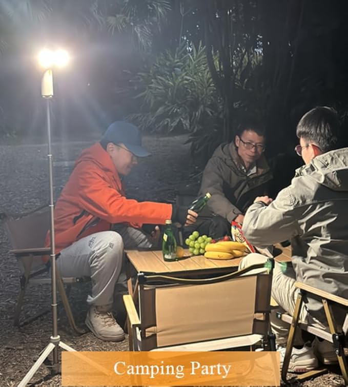 CC2 - PRO Camping Light: 2000 Lumens, 5 - in - 1 (Flashlight/Ambient/Work/Fill/SOS), 10000mAh, IP54 Waterproof for Outdoor Adventures