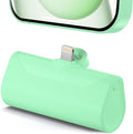 Lightweight Green Portable Battery Pack Charger for iPhone 14 Pro Max, 4800mah Power Bank Compatible with iPhone 12 Pro, Compact Mobile Charger for iPhone XS/XR/SE/6S/7/8/11 Series