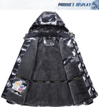 TACVASEN Men's Winter Ski Jacket Waterproof Snow Coats Snowboard Fleece Lining Jacket Warm Parka with Hooded