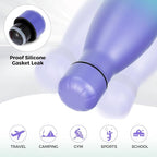 Volhoply 25oz Insulated Water Bottles Bulk 1/2/4 Pack, Metal Sports Water Bottles, Keeps Cold & Hot, BPA Free Leakproof Bottle (Purple Blue,4 Pack)