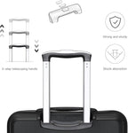 Kono Carry On Luggage Set Lightweight Airline Approved Carry On Suitcase with TSA Lock Spinner Wheels Durable Luggage Hardside Black