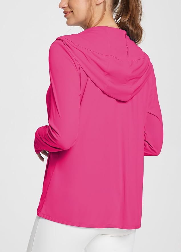 baleaf Women's Sun Protection Jacket Hoodie Clothing Lightweight Long Sleeve Sun Cover Up Shirt