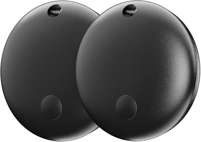 Air Tracker Tag IP67 Waterproof Bluetooth Tracker, Keychain Finder, Item Locator for Bags, Backpacks, Luggage, Pets, Wallets (Android Only Black-2)