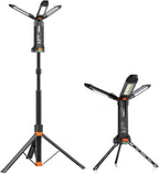 2025 Rechargeable Work Light with Stand, 4 in 1 Cordless Camping Light, 700/1200/2200 Lumens, 4000/6500K Dimmable LED Work Lamp with Detachable Tripod（Grey）
