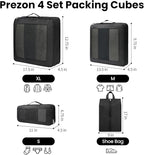 8 Set/6 Set/4 Set Compression Packing Cubes for Travel, Lightweight Vacation Travel Essentials, Travel Accessories for Suitcase Organizer Bags Set, Durable Luggage Organizer