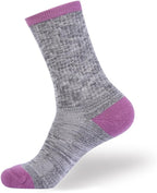 EnerWear 4 Pack Women's Merino Wool Outdoor Hiking Trail Crew Sock