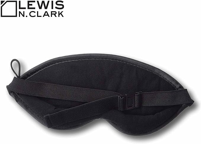 Lewis N. Clark Comfort Sleep Mask | Eye Mask for Travel | Comfortable & Breathable | Light Blocking & Adjustable | Burgundy
