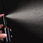 YIZHAO Green Glass Spray Bottles 4oz, with Small Fine Mist Spray, Metal Cap, Refillable for Essential Oil,Travel,Cleaning,Perfume,Aromatherapy,Makeup – 9 Pcs