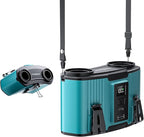 24000mAh Personal Waist Fan, USB Rechargeable Clip The Waist For Working,10 Speed & 40H Cooling and Heatstroke Prevention For Outdoor Travel Camping (blue, 24000mAh)