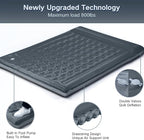 Camping Sleeping Pad, Extra Thick 5 Inch Camping Mat with Pillow Built-in Foot Pump Inflatable Sleeping Pads Compact for Camping Backpacking Hiking Traveling Tent