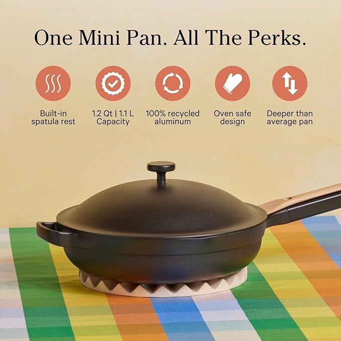Our Place Mini Home Cook Duo - 8.5" Always Pan & Small Perfect Pot Bundle | Multi-Functional Cookware Set Replaces 18 Pieces | Char