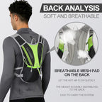 Hydration Pack Backpack，IX INOXTO Running Hydration Vest with 1.5L ( 50 oz) Water Bladder for Men Women，Lightweight Water Backpack for Hiking Cycling Climbing Camping