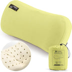 HIKEMAN Camping Memory Foam Pillow - Ultralight Washable Camping Essentials Backpacking Travel Pillow for Outdoor Camp, Sport, Airplanes, Hiking(Matcha Green)