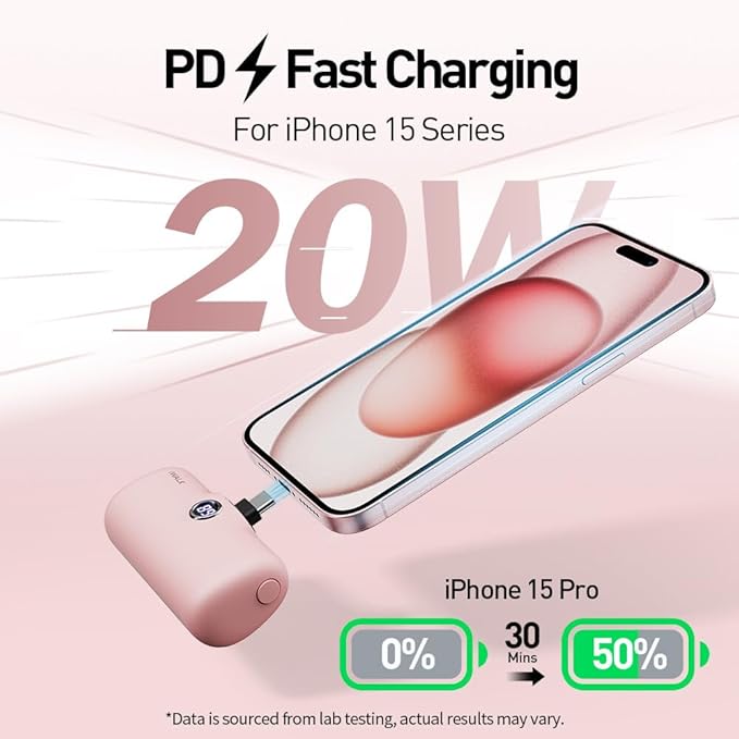 iWALK USB-C Portable Charger for iPhone 15