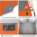 CORE Tent for Family Camping | 10 Person / 11 Person / 12 Person Large Multi Room Cabin Tents for Car Camping & Outdoor Adventures
