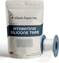Clean Tape Company | Hydrating Tape for Skin - Pain Free Removal, Transparent with Custom Perforations | Silicone to Moisturize & Soothe, for Sensitive Skin - 1 Roll (55in)