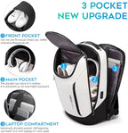 BANGE Business Smart Backpack Waterproof fit 15.6 Inch Laptop Backpack with USB Charging Port,Travel Durable Backpack