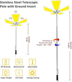 CONPEX 25000lm Led Camping Lights, CampingTelescoping Cord Led, Portable Waterproof Camp Light for Fishing/Backyard BBQ/Construction Mechanics/Jobsite(110W 12V)