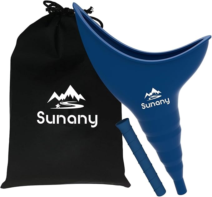 Female Urination Device, Reusable Female Urinal Silicone Women Pee Funnel Allows Women to Pee Standing Up, The Perfect Companion for Camping,Outdoor,Travel（Fuchsia）