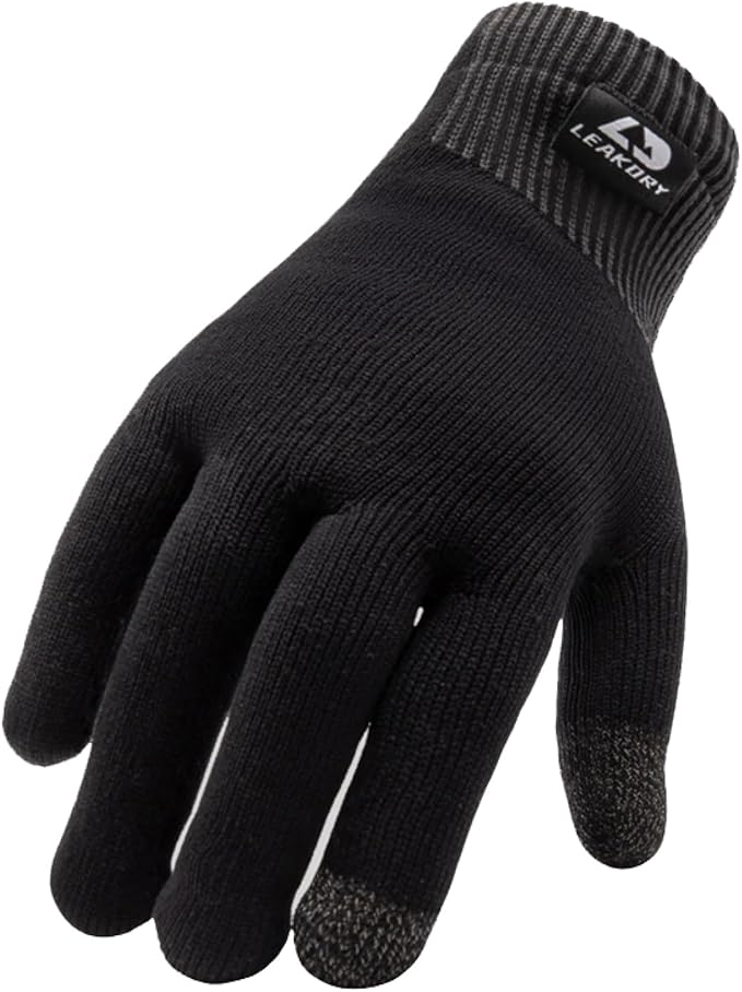 Waterproof Merino Wool Touchscreen Gloves,3-Layer Inusulated Thermal Winter Gloves,Windproof for Hiking,Skiing,Work