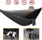 Oversized rain Tarpaulin,Camping Hammock with Mosquito Net Rain Fly Heavy Duty Tree Strap,Single Double Hammock Tent Waterproof Rainfly Set,Camping Backpacking Backyard Patio Hiking Travel Outdoor