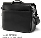 Nordweg Workday Briefcase NW053B – Full-Grain Leather Laptop Bag 15.6" – Office Shoulder Messenger for Work, Study, Travel