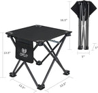 Opliy Camping Stool Upgrade Foot Stool for Camping Fishing Hiking Gardening and Beach, Camping Seat with Carry Bag (Black)