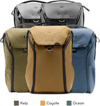 Peak Design Everyday Backpack 30L, Kelp, MagLatch Top, Dual Side Access, FlexFold Dividers, Fits 15" or 16" Laptop, For Camera Carry, Daily Commutes or Travel, Versatile Backpack for Men and Women
