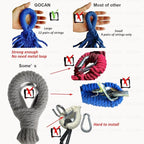 Brazilian Double Hammock 2 Person Extra Large Canvas 250x160cm Total Length 350cm Load 500lb Cotton Hammock for Garden Outdoor and Indoor Blue/Green(98 * 65'')