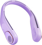 SWEETFULL Portable Neck Fan 360° Cooling Bladeless Personal Fan | No Hair Twisting - 4000mAh USB Rechargeable Wearable Fan for Travel, Birthday Gifts for Men, Women, Mom, and Dad