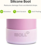 Insulated Water Bottle-22 oz Stainless Steel Double Wall Vacuum Sports Water Bottle with Spout Lid-Metal Leak Proof Travel Water Flask for Girls (Purple Pink)