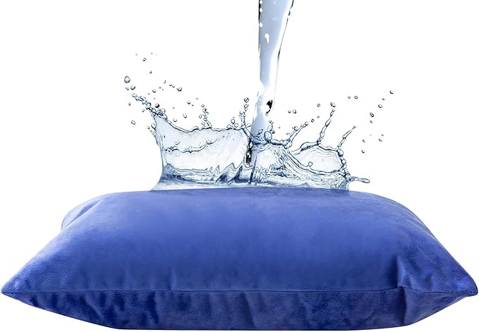 Small Gel Memory Foam Camping Pillow Travel - Contoured Support -Compressible Pillow Ideal for Backpacking, Camping, Travel, Car, Airplane,Office Nap