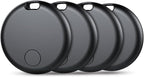 Air Tracker Tags-4 Pack: Smart Bluetooth Tracker, Item Finder Works with Apple Find My (iOS Only) App, Trakcer Tag Locator for Keys, Luggage, Satchel, weTag mini. (Not for Android Devices)